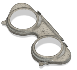 Scan 3D laser lidar lunettes en aluminium