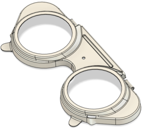 Modèle 3D CAO lunettes en aluminium emboutissage